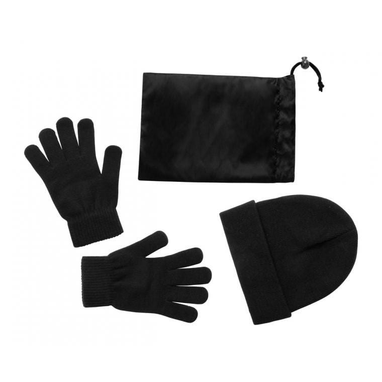 Set căciulă și mănuși Duvel negru