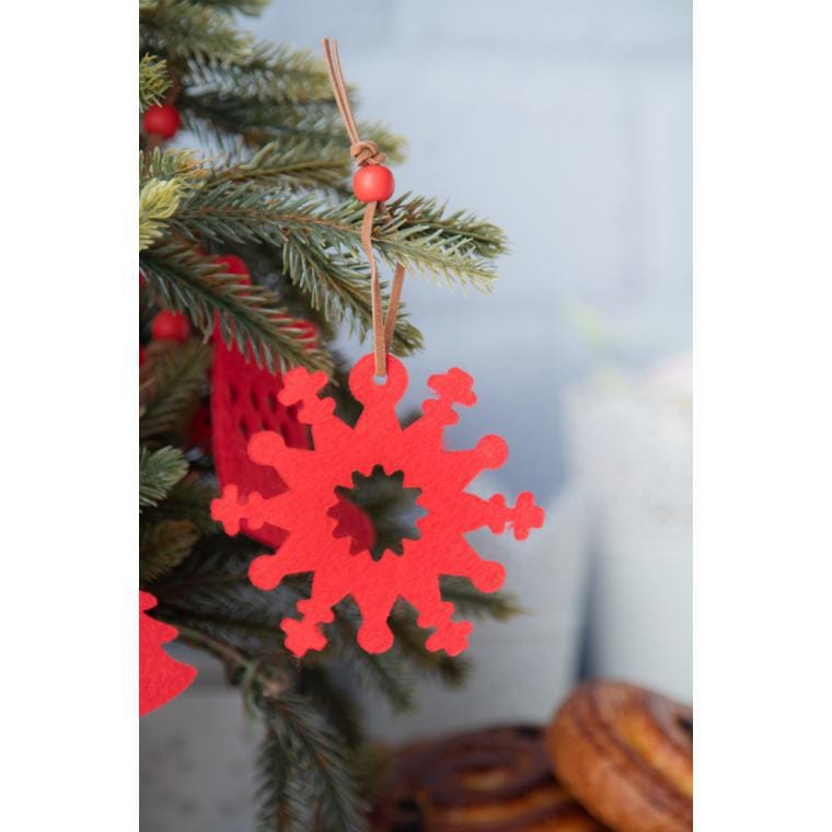 Decoraţiuni brad Crăciun Sensi roșu verde