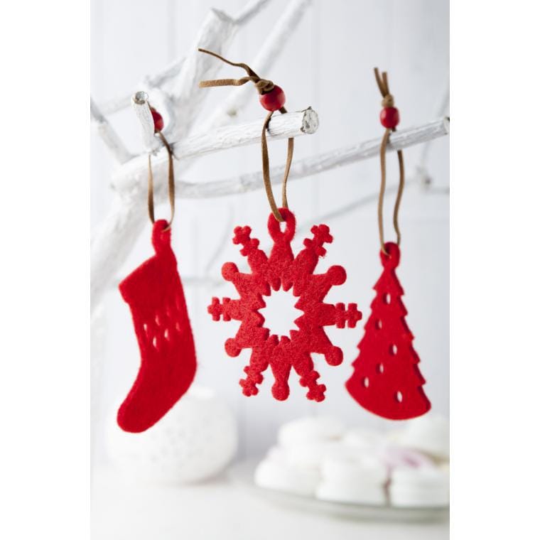 Decoraţiuni brad Crăciun Sensi roșu verde