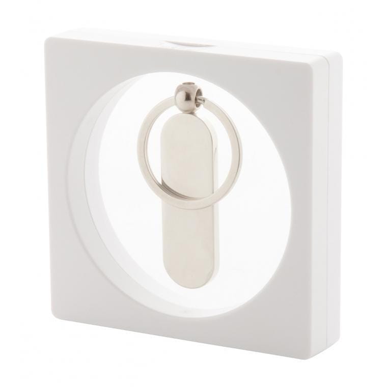 Cutie USB sau breloc Kibal alb transparent