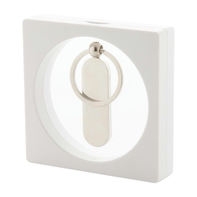 Cutie USB sau breloc Kibal alb transparent