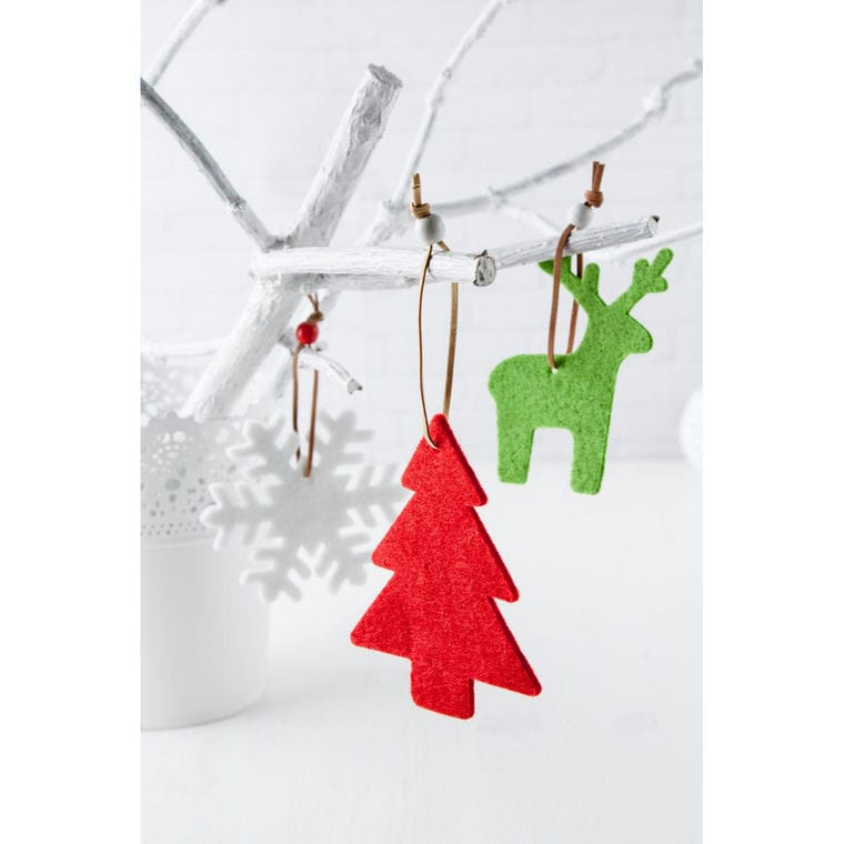 Figurine Crăciun Fantasy roșu