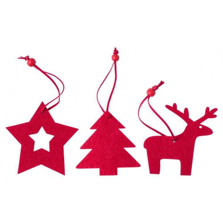 Set ornamente pentru brad Stuck Roșu