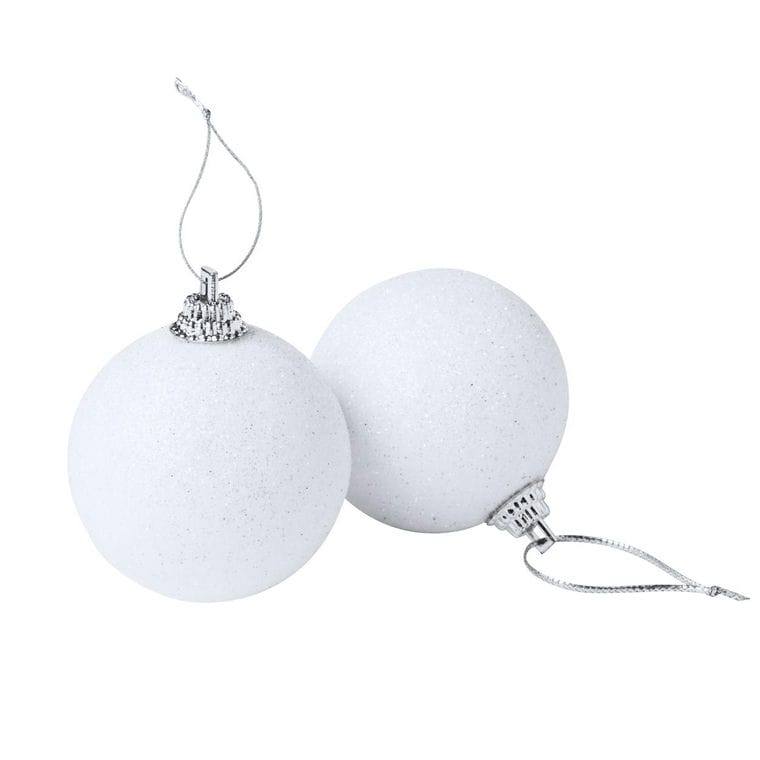 Set ornamente pentru brad Yenkit alb