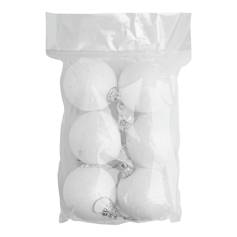 Set ornamente pentru brad Yenkit alb