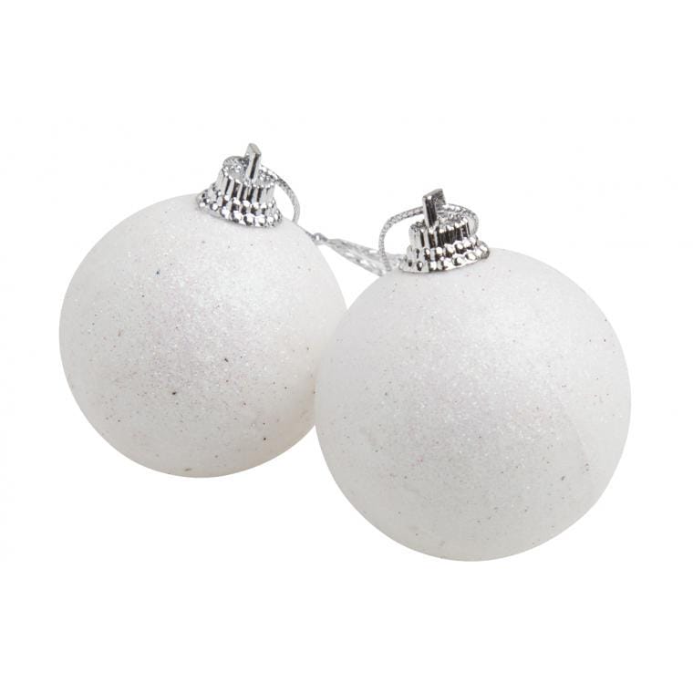 Set ornamente pentru brad Yenkit alb