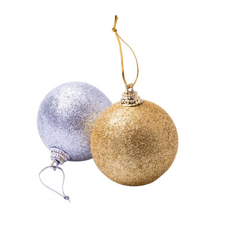 Set ornamente pentru brad Yenkit argintiu auriu