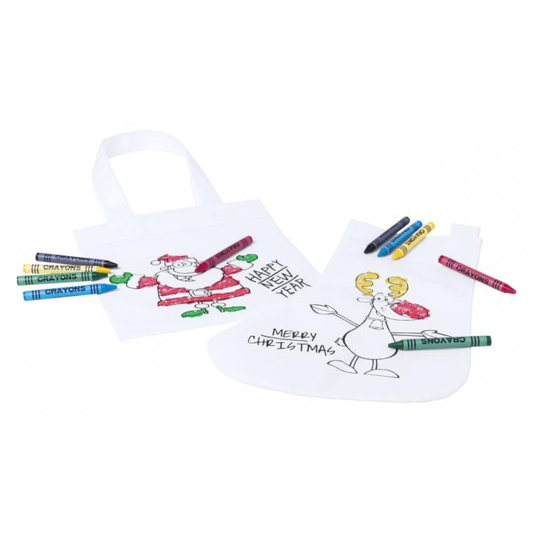 Sacoșă de colorat Wistick alb