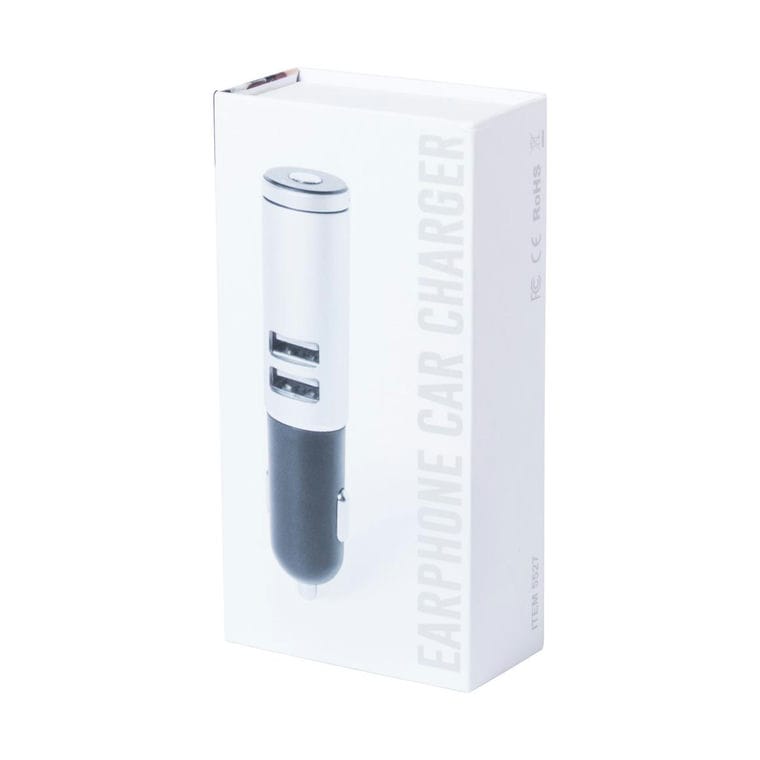 Încărcător auto Lacoust argintiu negru