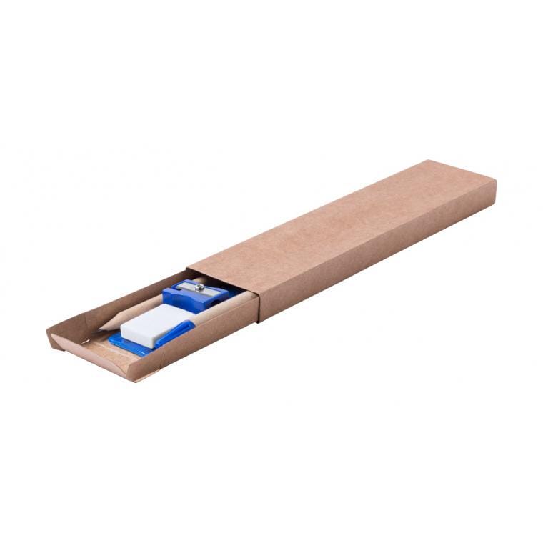 Set instrumente de scris Monoli albastru natural