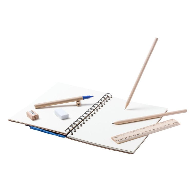 Blocnotes Mosku albastru natural