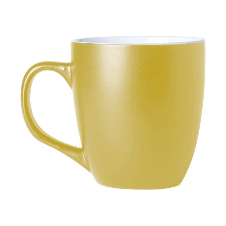 Cană Mabery galben alb