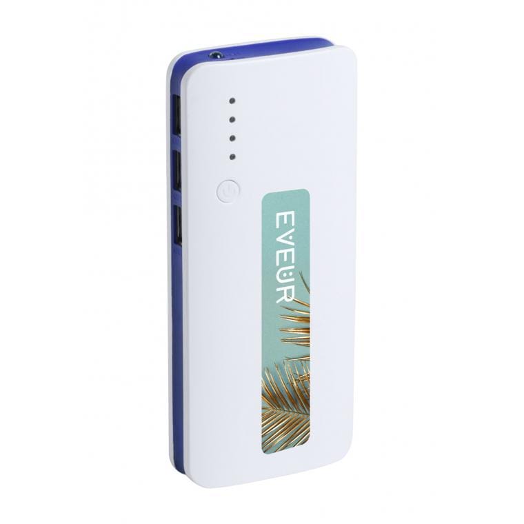 Baterie externă Tenak albastru alb 10000 mAh