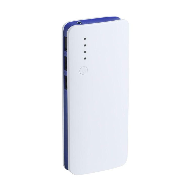 Baterie externă Tenak albastru alb 10000 mAh