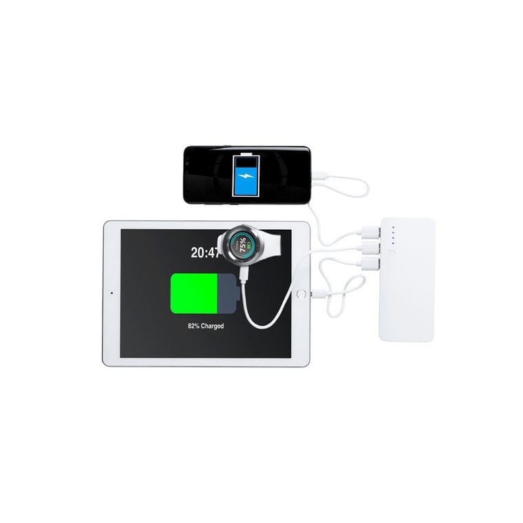 Baterie externă Tenak albastru alb 10000 mAh