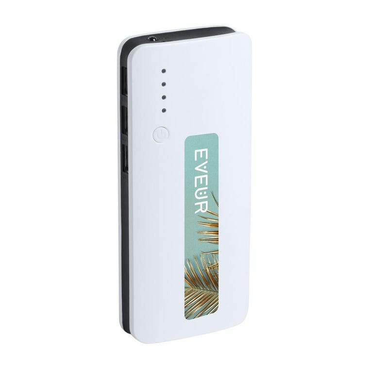 Baterie externă Tenak negru alb 10000 mAh
