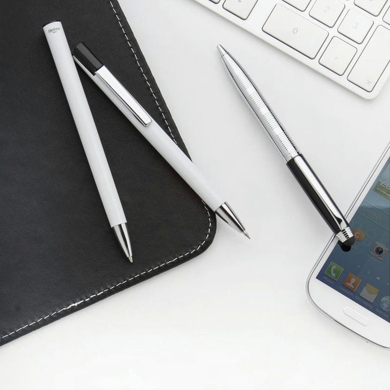 Pix cu stylus touch screen Yago argintiu negru