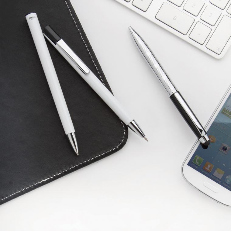 Pix cu stylus touch screen Yago argintiu negru