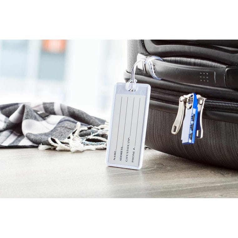 Etichetă bagaje Washington alb