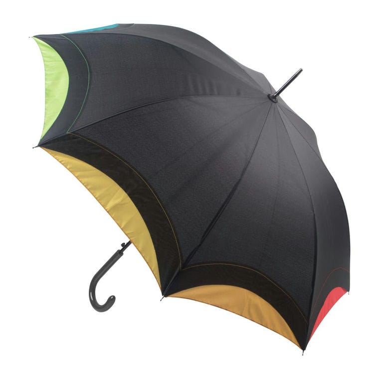 Umbrelă Arcus negru multicolor