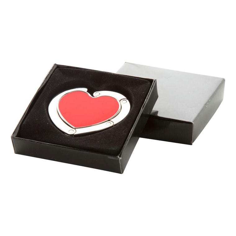 Cârlig geantă Amor argintiu roșu