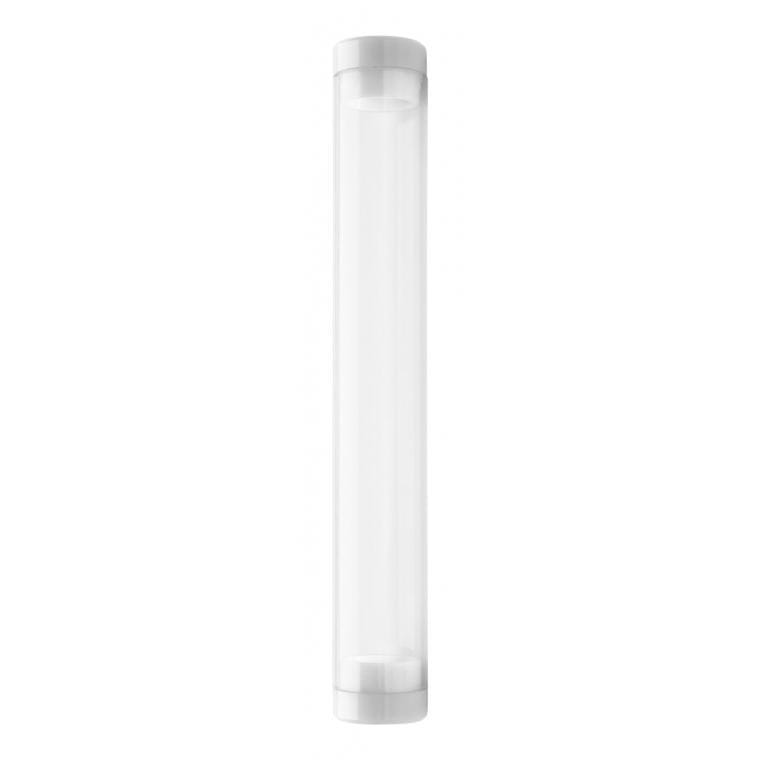 Etui pix Crube alb transparent