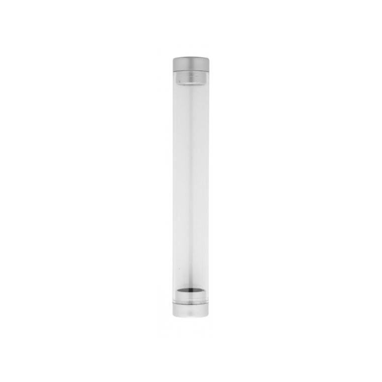 Etui pix Crube argintiu transparent