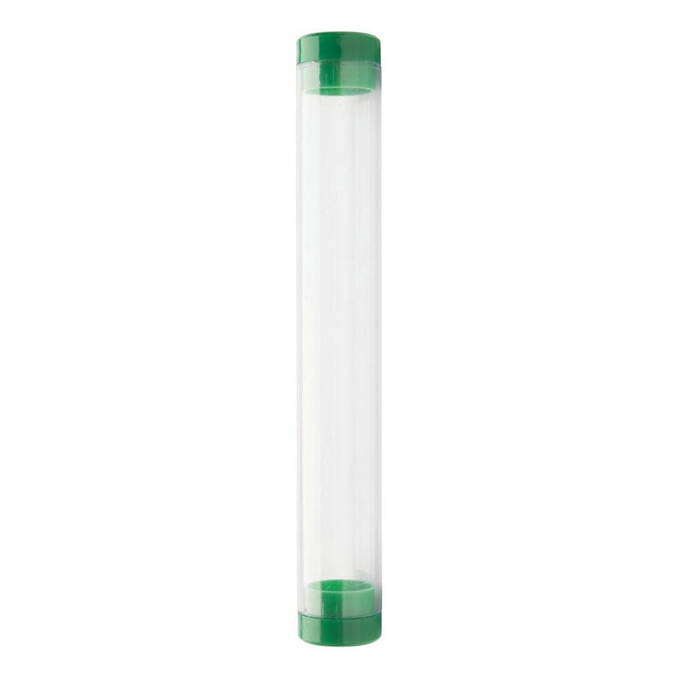 Etui pix Crube verde transparent