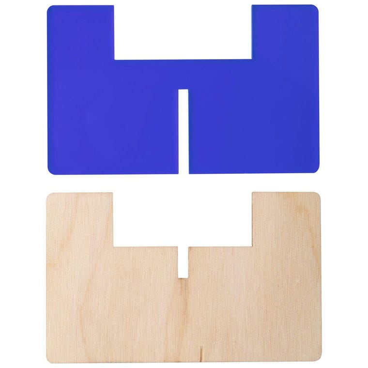 Suport lumânare Candix albastru transparent