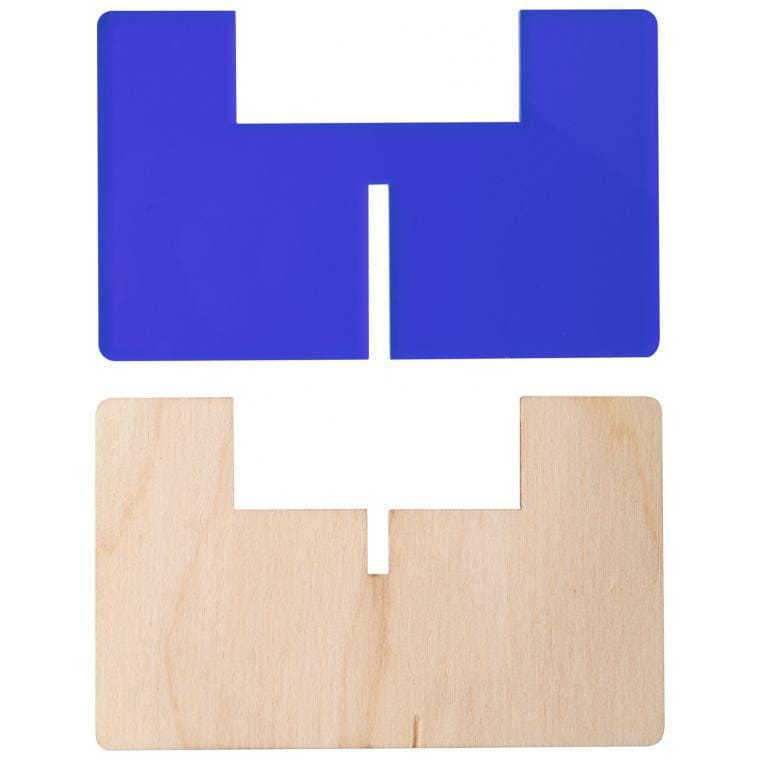 Suport lumânare Candix albastru transparent