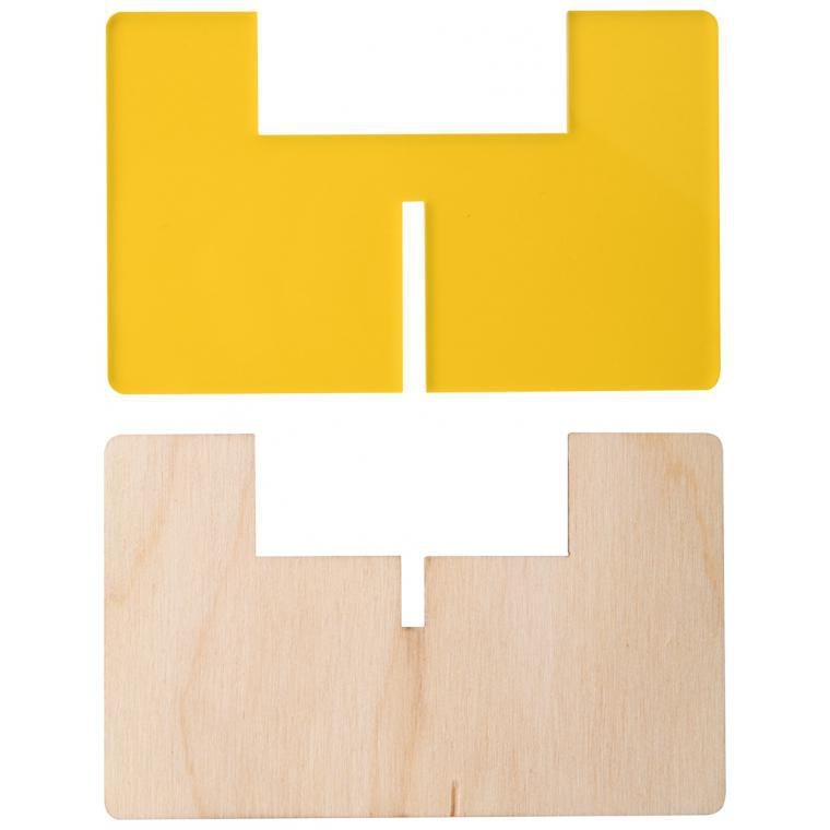 Suport lumânare Candix galben transparent