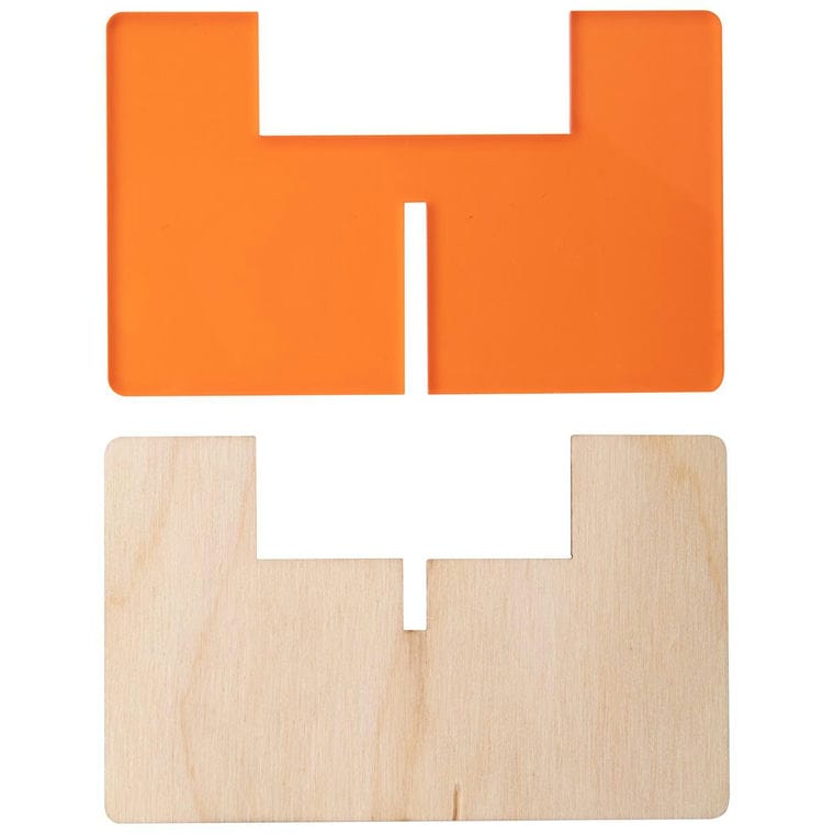 Suport lumânare Candix portocaliu transparent