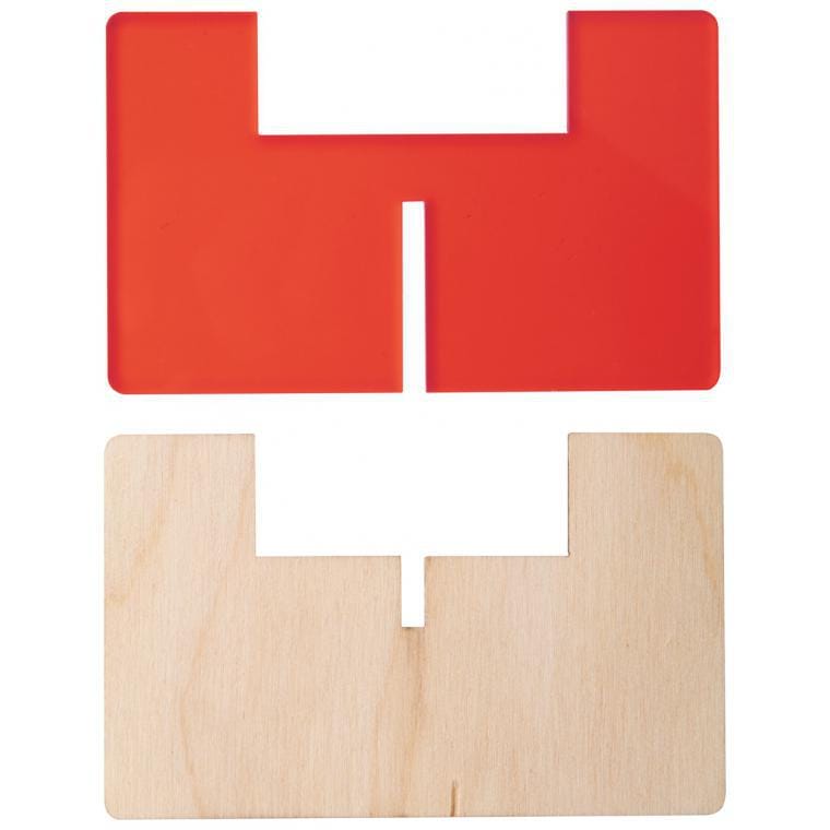 Suport lumânare Candix roșu transparent