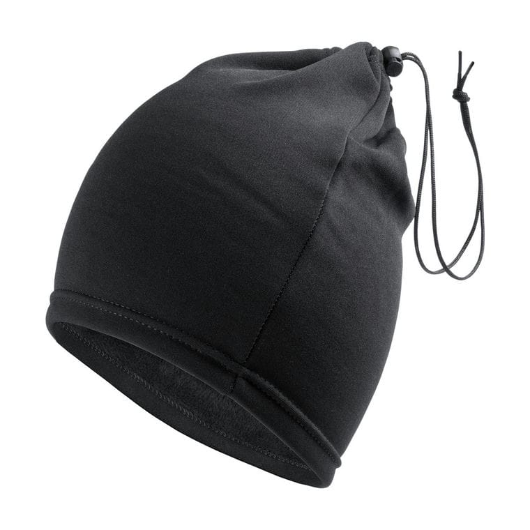 Nek warmer și căciulă Swoosh negru