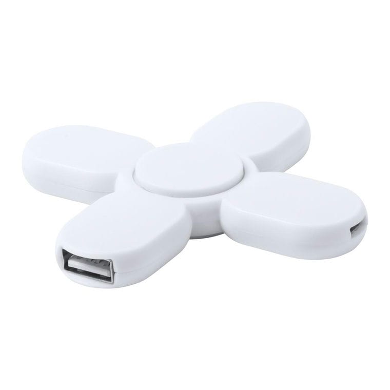Spinner cu USB hub Kuler alb alb