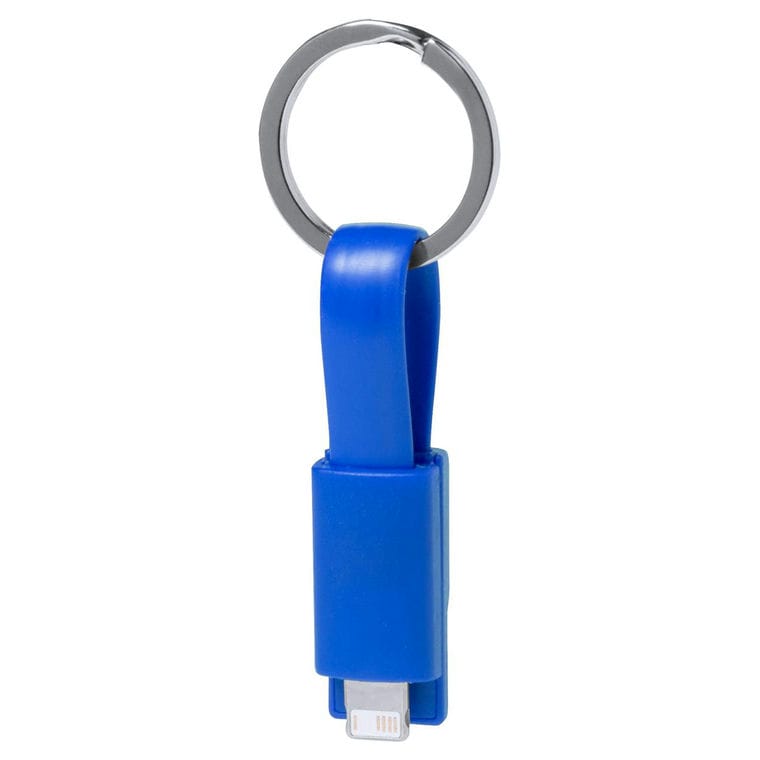 Cablu de încărcare USB breloc Holnier Albastru