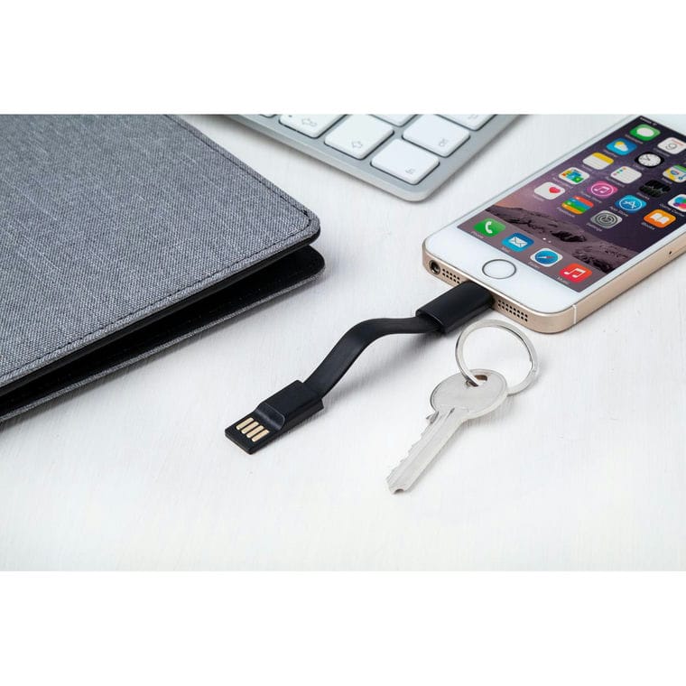 Cablu de încărcare USB breloc Holnier negru