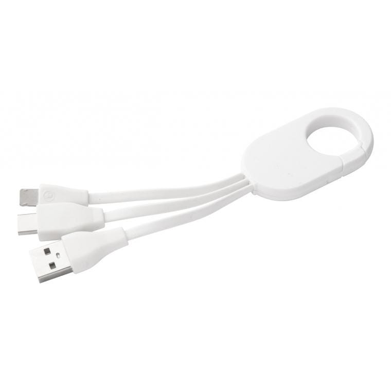 Cablu de încărcare USB Mirlox alb alb