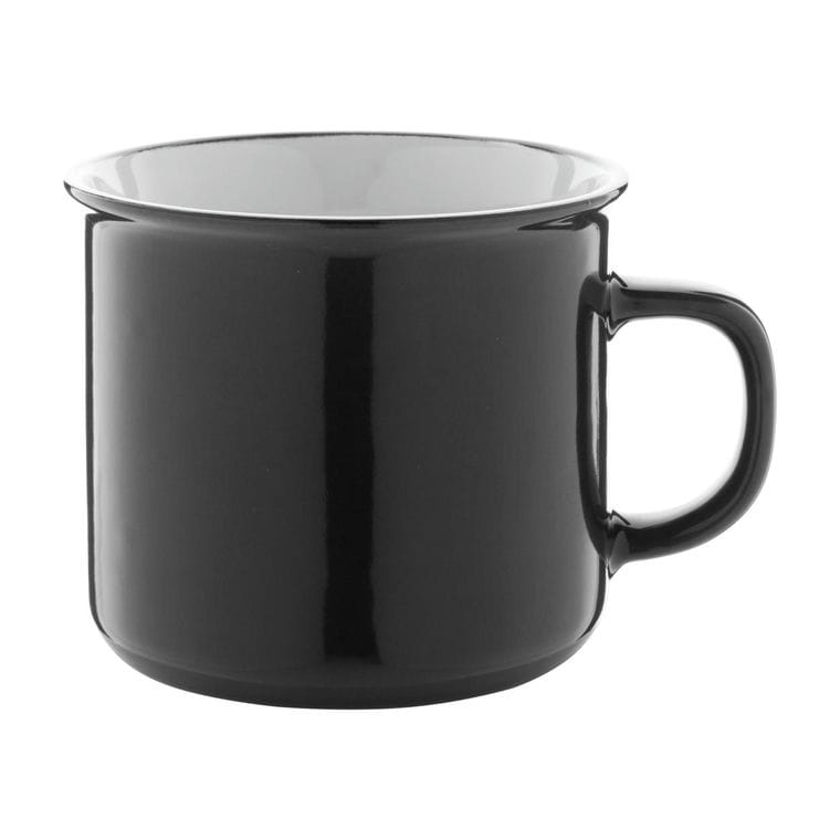 Cană vintage Woodstock Negru