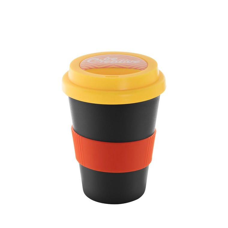 Cană termoizolantă personalizată CreaCup Mini Negru