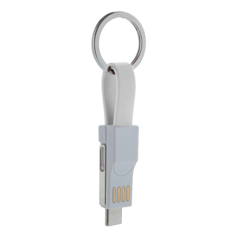 Breloc cablu USB Hedul alb