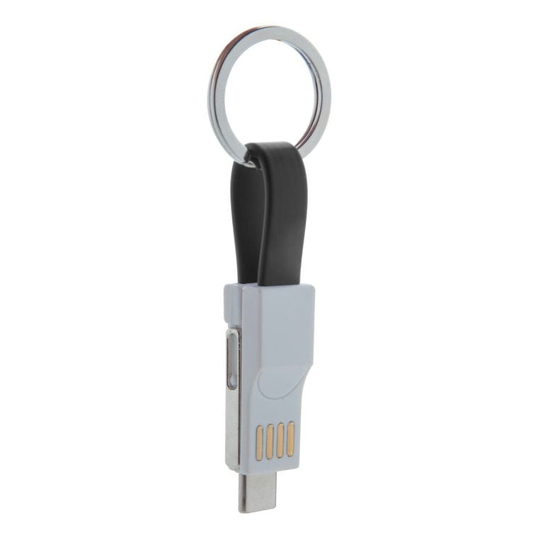Breloc cablu USB Hedul Negru