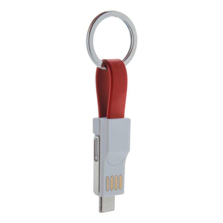 Breloc cablu USB Hedul roșu