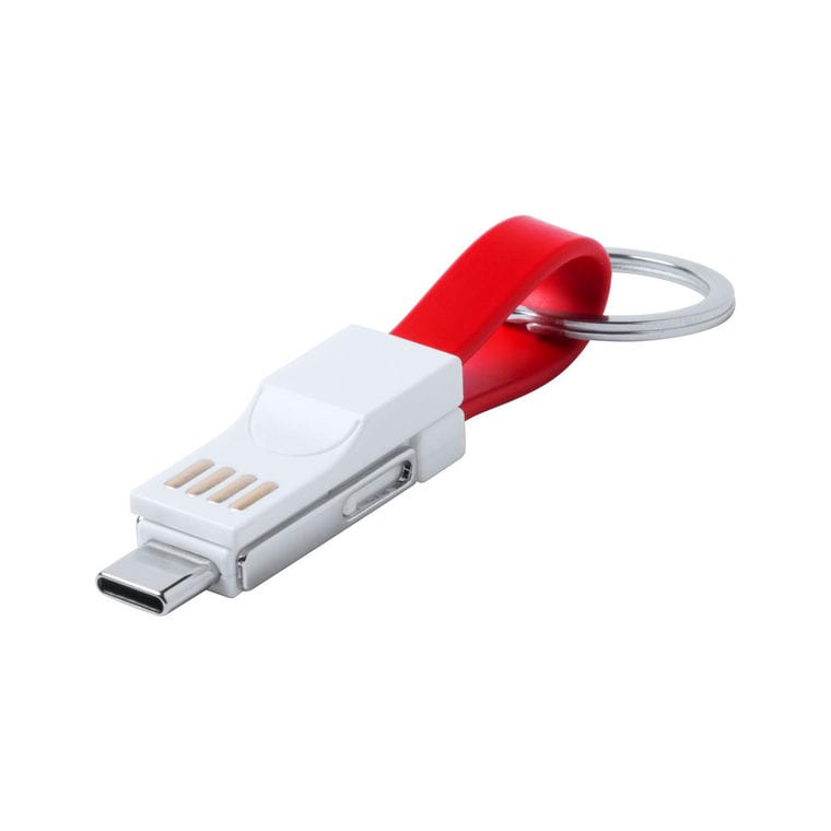 Breloc cablu USB Hedul roșu