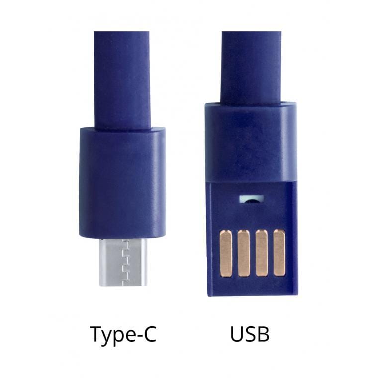 Brățară cablu de încărcare USB Ceyban albastru