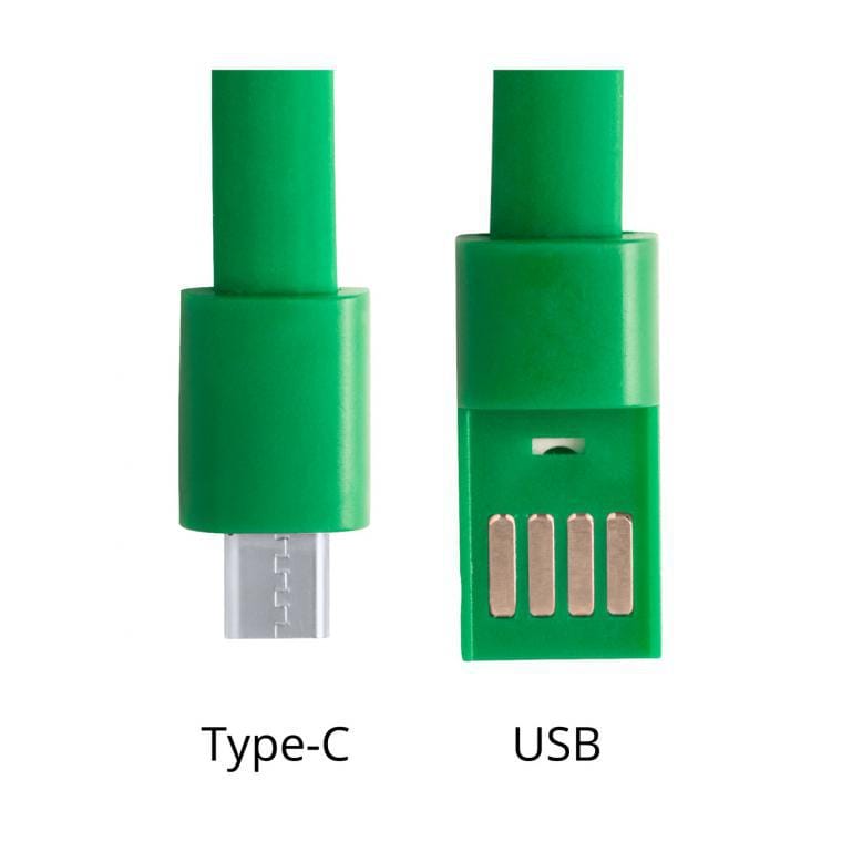 Brățară cablu de încărcare USB Ceyban verde