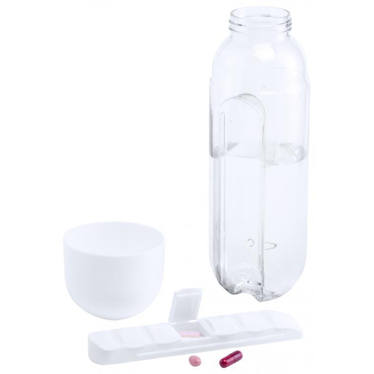 Sticlă cu cutie pentru medicamente Gazuk alb transparent