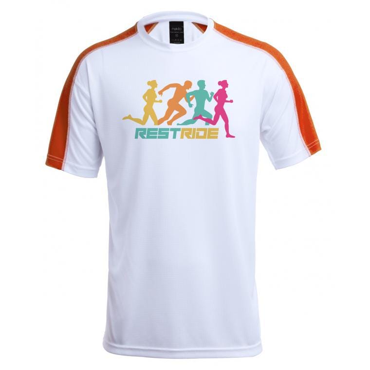 Tricou sport Tecnic Dinamic Comby portocaliu alb S