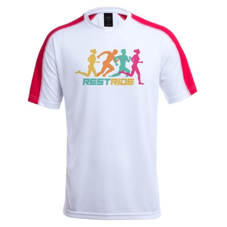Tricou sport Tecnic Dinamic Comby roșu alb M