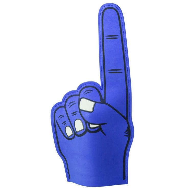Mână suporter Fanly albastru